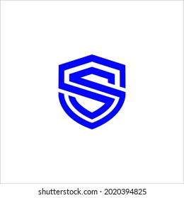 S Shield Logo Design Vector Sign Stock Vector (Royalty Free) 2020394825 ...