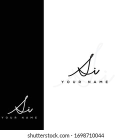  S I SI Erstmalige Handschrift und Logo der Unterschrift.	