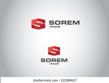 S sign logo logotype 