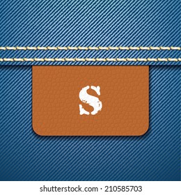 S size clothing label - vector illustration
