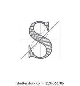 S sketch logo design