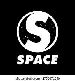 S Space Logo Design Art Illustration Cosmos