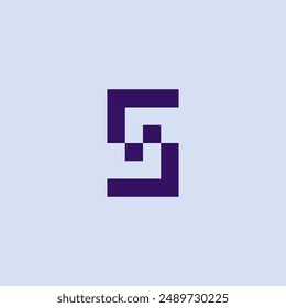 S Square logo Template. Letter S Icon Design