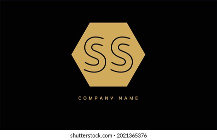 S, SS Abstract Letters Logo Monogram