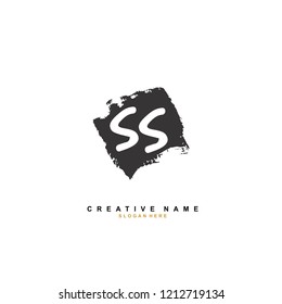 S S SS Initial abstract logo concept vector