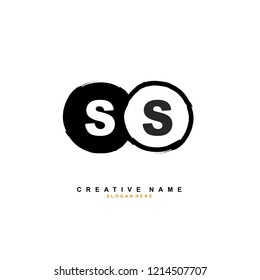 S S SS Initial logo template vector