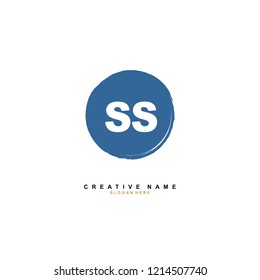 S S SS Initial logo template vector