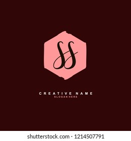S S SS Initial logo template vector