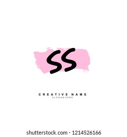 S S SS Initial logo template vector