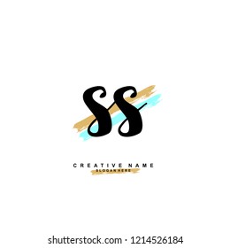 S S SS Initial logo template vector
