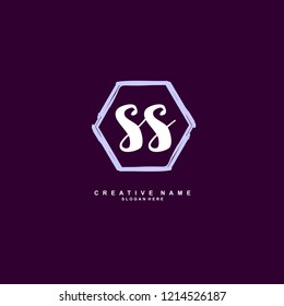 S S SS Initial logo template vector