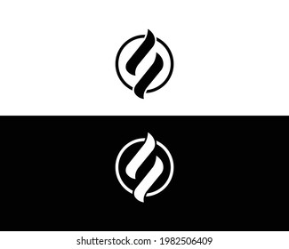 Plantilla De Diseño De Logotipo Inicial De Letra S Y SS.