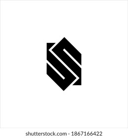 S or SS letter logo design vector.