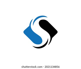S And SS Letter Logo And Icon Design Vector Template.