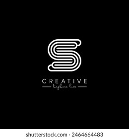 S SS Modern Alphabet Letters Logo Design, Vector Template.