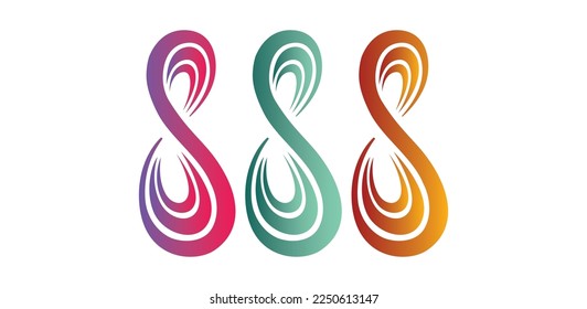 S Stylish Logo Vector Symbol Template. S Stylish Gradient Logo