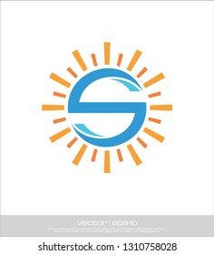 s sun logo template