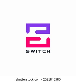 S switch logo letter abstract