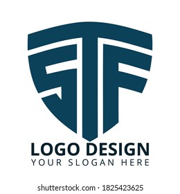 S T F Letter Professional Logo Design Vektor