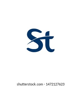 S T letter logo design vector
