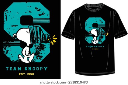 S team snoopy est 1950 t shirt design 2024
black color boody