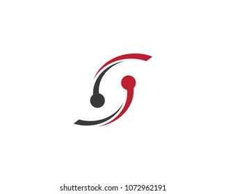 S tech letter vector icon