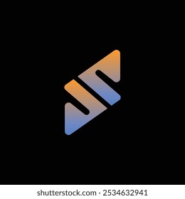 S tech logo design template, S tech logo, S technology vector