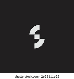 S technology element illusion logo