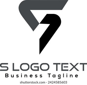 S Text Logo for your Business