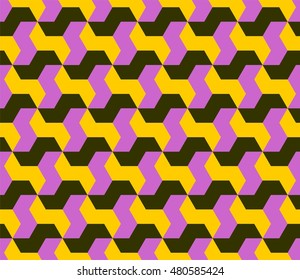 S tiles pattern, islamic geometric art, abstract background, vector illustration 