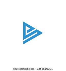  S Triangle Logo. S-Symbol
