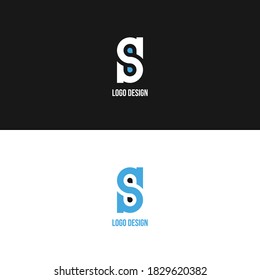 S typography based eye catching logo