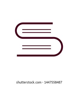 S typography flat logo emblem