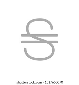 S, UAH, 980, Hryvnia, Ukraine Banking Currency icon typography logo banner set isolated on background. Abstract concept graphic element. Collection of currency symbols ISO 4217 signs used in country