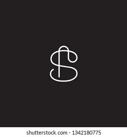 S. Vector Logo Design beautiful logotype for the branding of luxury companies.