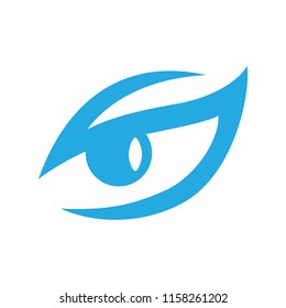 S Vision logo icon vector.An Eye.
