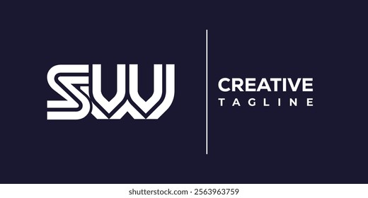 S and W logo design. SW abstract Letters Logo Monogram. This logo design is the process of creating a visual symbol that represents a brand, company, or individual.
