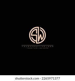 s w sw initiale Logo Design Vektorsymbol Grafik-Idee