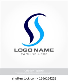 

s wave abstract logo