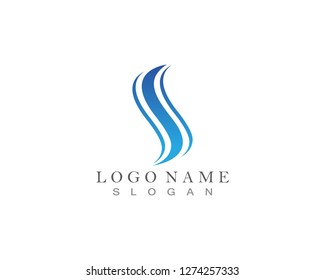 S Wave Logo and symbol vector