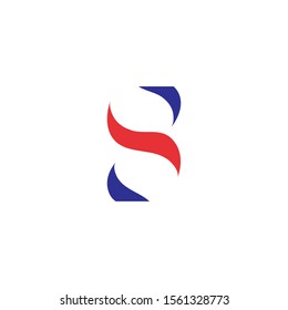 S Wave Logo Template vector symbol nature