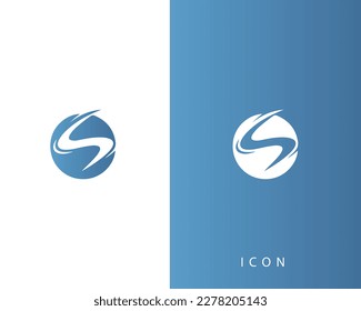 S wordmark icon, s combination logo design