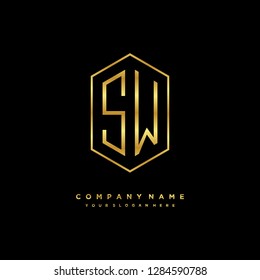 S X initial letter, modern logo design template vector