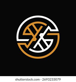 DESIGN DO LOGOTIPO MONOGRAMA S E X IDEA VETOR.eps