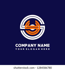 S Y initial letter, modern logo design template vector 