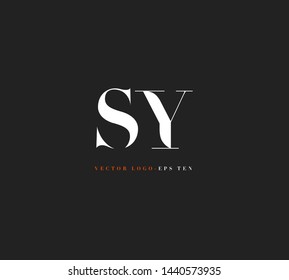 S & Y letters Joint logo icon vector template for corporate logo and business card design.