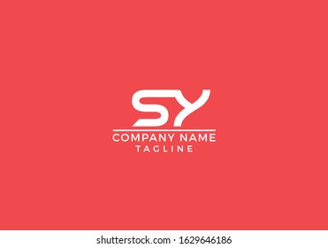 S Y logo abstract letter initial based icon graphic design in vector editable file.