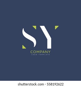 S Y Logo Vector Template
