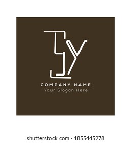 S Y SY Initial based logo Letter Symbol Modern and abstract icon design concept. Initial based Vector template. Symbol for Corporate Business Company Identity.