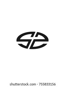 S Z initial circle company logo black